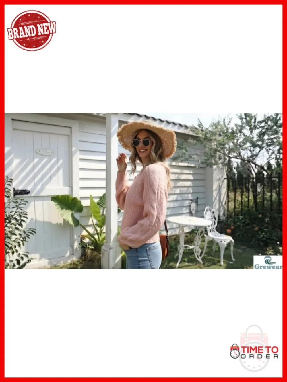 Cropped Cable Knit Sweater, Soft Long Sleeve Pullover, Casual Winter Top